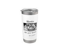 Hamlet Shakespeare Play Hamlet Cita, Alas Pobre Yorick! Vaso térmico de acero inoxidable de doble pared