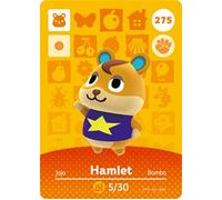 Hamlet - Tarjeta Amiibo de Nintendo Animal Crossing Happy Home Designer - 275
