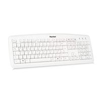 Hamlet - Teclado USB en alemán, Color Blanco