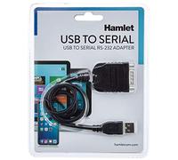Hamlet XURS232 USB to Serial Port Adapter RS-232 Negro - Adaptador para Cable (USB, RS-232, 0,65 m, Negro)