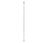 Hammacher Espátula doble de acero inoxidable 18/8, forma de cuchara, 185 mm de longitud