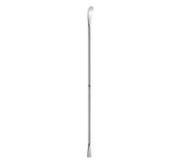 Hammacher Espátula doble de acero inoxidable 18/8, forma de pera, 150 mm de longitud