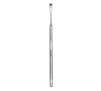 Hammacher Micro espátula, curvada en forma de cuchara, 140 mm de longitud, 4 mm de ancho