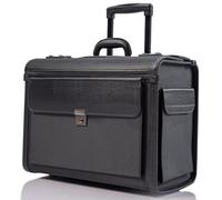 HAMMER ANVIL 19 maletines con ruedas para ventas, muestra de piloto, abogado, Nylon balístico negro, Talla única