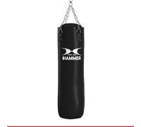 Hammer Boxsack Kunstleder Black Kick - Saco Pesados de Boxeo (Cuero), Color Negro, Talla única