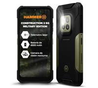 Hammer Construction 2 5G Military Edition Smartphone ultrarresistente IP69, regla láser de 50m, 6+8GB RAM, Android 14 cámara de 50mpx con modo de visión nocturna, batería 6300mAh con función powerbank