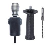 Hammer Drill Chuck Adapter - Wear Resistant Tight Fit Tool, 1 Piece Electric Drill to Hammer Conversion Head for Concrete Wall, Home Repair, Project Beginners Professionals
