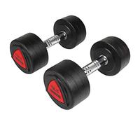 Hammer Fitness Mancuernas de poliuretano de 12,5 kg, par