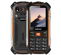 Hammer H Boost LTE, Robusto, Mega batería de 3500 mAh, 2.4", Resistente al Agua (IP68), a Prueba de Golpes, Linterna, Dual-SIM, Bluetooth, teléfono Celular con Botones, Negro