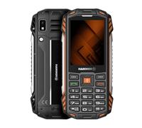Hammer H Power Plus LTE Móvil Irrompible, 4000mAh Batería, 128MB, Pantalla IPS de 2,8", Teclas Grandes, Linterna, Cámara 2 MP, Radio FM, USB-C, Dual SIM, IP68/MIL-STD-810H, Negro