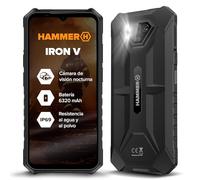Hammer Iron V 12GB/64GB Móvil Irrompible con Cámara De Visión Nocturna, IP69, Batería 6320 mAh, Cámara 50 MP, NFC, eSIM, Negro