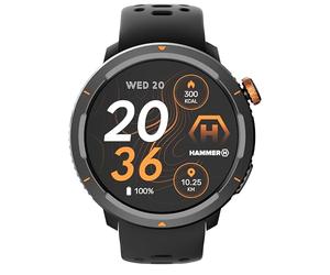 Hammer Smartwatch 2 Lite, Pantalla AMOLED de 1,43 Pulgadas, función Always-on-Display, batería de 370 mAh con hasta 15 días de duración con una Sola Carga, Resistencia al Agua de 3 ATM, Bluetooth
