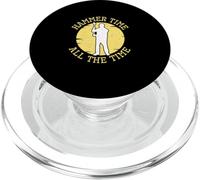 Hammer Time All The Time: Divertido capataz del Gerente de construcción PopSockets PopGrip para MagSafe