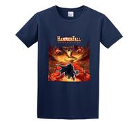 Hammerfall Hearts On Fire Mens Cotton Tshirt Size XL