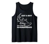 Hammerhead Shark Boy Ocean Animal Amante de los Animales del Mar para niños Camiseta sin Mangas