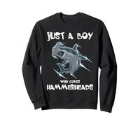 Hammerhead Shark Boy Ocean Animal Amante de los Animales del Mar para niños Sudadera