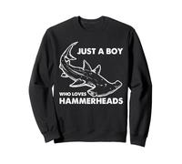 Hammerhead Shark Boy Ocean Animal Amante de los Animales del Mar para niños Sudadera