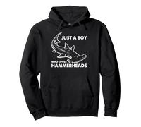 Hammerhead Shark Boy Ocean Animal Amante de los Animales del Mar para niños Sudadera con Capucha