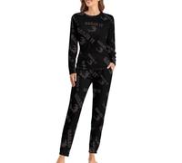 Hammerhead Shark Nailed It - Conjunto de pijama de manga larga para mujer con bolsillos, Estilo:, M
