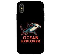 Hammerhead Shark Ocean Explorer Surf's Up Playa para hombre Carcasa para iPhone X/XS