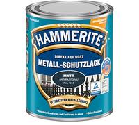 HAMMERITE Barniz protector de metal mate 2 en 1, gris antracita, 750 ml