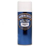 Hammerite Direct To Rust Smooth - Pintura en aerosol (400 ml), color blanco