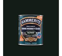 Hammerite Esmalte Antioxidante Satinado Directo Al Hierro, Verde Oscuro, 750 ml (Paquete de 1)