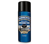 Hammerite Esmalte directo sobre hierro y óxido Liso Brillante en Spray Negro 400 ml