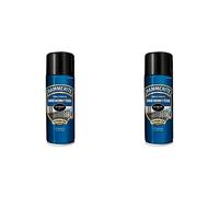 Hammerite Esmalte directo sobre hierro y óxido Liso Brillante en Spray Negro 400 ml (Paquete de 2)