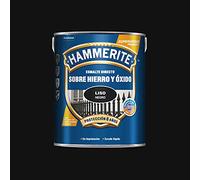 Hammerite Esmalte directo sobre hierro y óxido Liso Brillante Negro 5 L