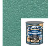 Hammerite Esmalte directo sobre hierro y óxido, Martelé, Color Verde Medio, 5 L (Paquete de 1)