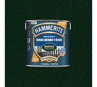 Hammerite Esmalte directo sobre hierro y óxido, Martelé, Color Verde Oscuro, 2.5 L (Paquete de 1)