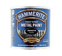 Hammerite Pintura para Metal Directo al Óxido - Negro Liso, 250ml