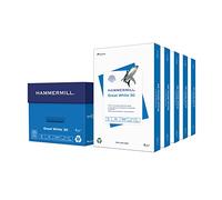 Hammermill Papel para impresora, Great White 30% reciclado, 11 x 17-5 resmas (2.500 hojas) - 92 brillante, fabricado en los Estados Unidos, 086750C