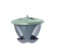 Hammerplast Space - Comedero para pájaros (4 L), color verde y antracita