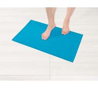 Hammetex Alfombra de baño antideslizante 100% algodón, 43x61 cm Alfombra de baño para el WC, absorbente y de secado rápido, lavable, Turquesa