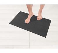 Hammetex Alfombra de baño antideslizante 100% algodón, 43x61 cm Alfombrilla de baño para cuarto de baño y WC, absorbente, secado rápido, lavable, color antracita