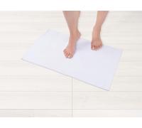 Hammetex Alfombra de baño Antideslizante 43 x 61 cm, 100% algodón, 1200 gsm, Lavable, Absorbente, Secado rápido, Certificado Oeko-Tex, Blanco