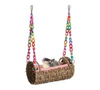 Hammock de animales pequeños - Cama de suspensión transpirable a prueba de masticar | Marco robusto para hámster oscilante con alfombrilla extraíble | de protección de cuatro lados para