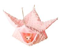 Hammock For Guinea Pigs | Hamster Hammock | Chinchilla Hammock | Small Animal Swing | Double Layer Hammock Versatile Hanging Options Velvet, Metal For Small Animals Squirrel Bed Pet Accessories