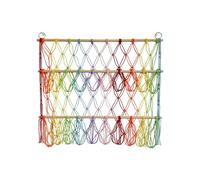 Hammock for toy storage, net wall hammock for stuffed animals, adjustable height, hanging organizer for the bedroom