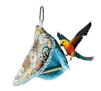 Hammock - Hamaca colgante de invierno con percha | Tienda de campaña colgante para hábitat de loros, loros y hámsters, cómoda cabaña para arar y pinzones, comodidad y descensos