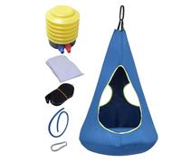 Hammock Pod Swing - 150kg Capacity Comfortable Nest Chair, Adjustable Oxford Cloth Hanging Seat, Plush Cushion Included | Relaxing Hanging Pod For Garden Patio Balcony Lawn Living Room