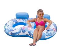 Hammock Pool Floats - 1 Pcs Adult Pool Float Air Mattress | Portable Floating Water Bed For 1-2 Person | Pools, Beach, Lake, Water Park & Summer Vacation Relaxation Lounger