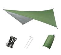 Hammock Rain Fly - Waterproof Camping Tarp Shelter, Tear Resistant Outdoor Canopy Design, Lightweight Portable Cover System, Reinforced Tie-out Construction | Camping, Backpacking, Traveling