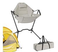 Hammock Rocking Camping Chairs - Portable High Back Outdoor Rocker Chair, Foldable Reclining Lawn Seat | Adjustable Hammock Lounge Rocker, Compact Folding Rocking Chair For Yard Picnic Patio Garden Ca
