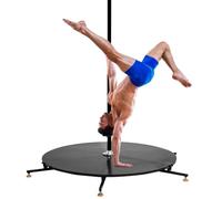 HamoM Barra Pole Dance Poste De Baile Móvil Portátil, Escenario De Tubo De Acero con Mango De Silicona, Antideslizante Y Absorción De Sudor, Carga Máxima 200 Kg
