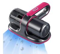 HAMON Aspirador de Ácaros, 13 KPa Aspiradora antiácaros de Mano con Luz UV, aspiradora de Mano con Filtro HEPA, destruye el 99,99% de Todos los ácaros para Camas, Almohadas, sofás y alfombras (Gris)