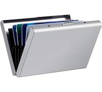 Hamosky Titular De La Tarjeta De Crédito De Acero Inoxidable Tarjeta De Crédito Protector De Billetera Rfid Caja De Tarjeta De Crédito De Metal Para Mujeres Hombres