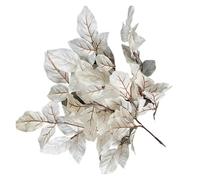 HamPaesk 5/6 Uds decoración de Boda Ramo Seda Rosa Plantas simulación auditorio Planta Verde Artificial Hoja Flor Falsa(White,5pcs)